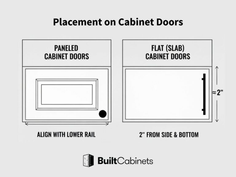Placement on Cabinet Doors