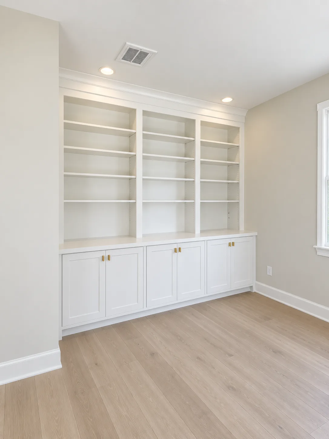 Custom library shelving and storage