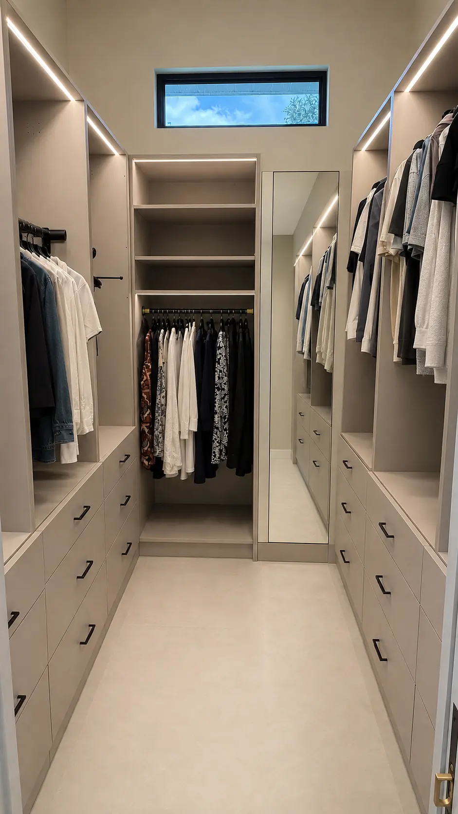 Custom walk-in closet