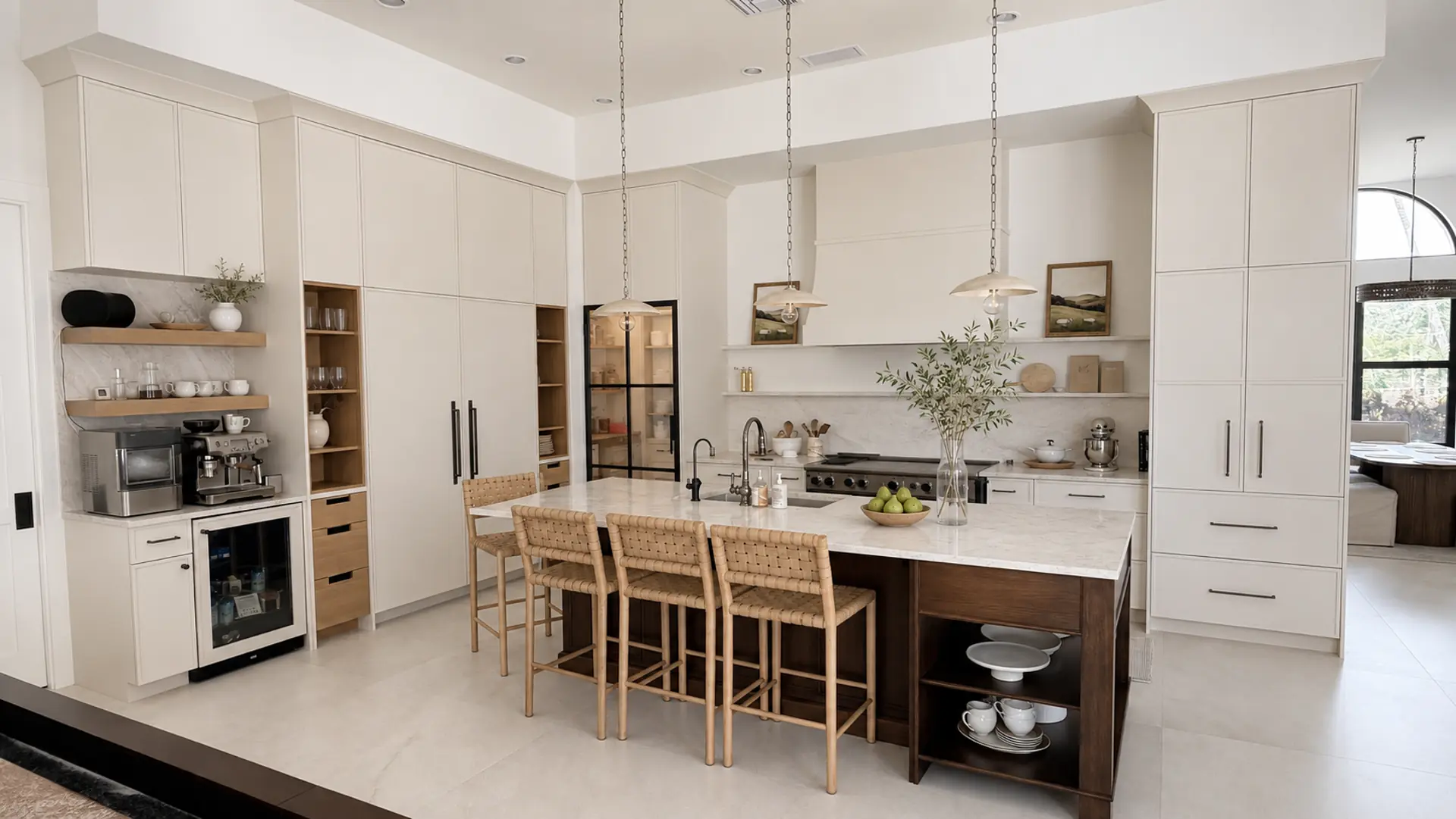 Artisan Series kitchen with Napa doors in Shoji White, delivered in Sarasota Florida