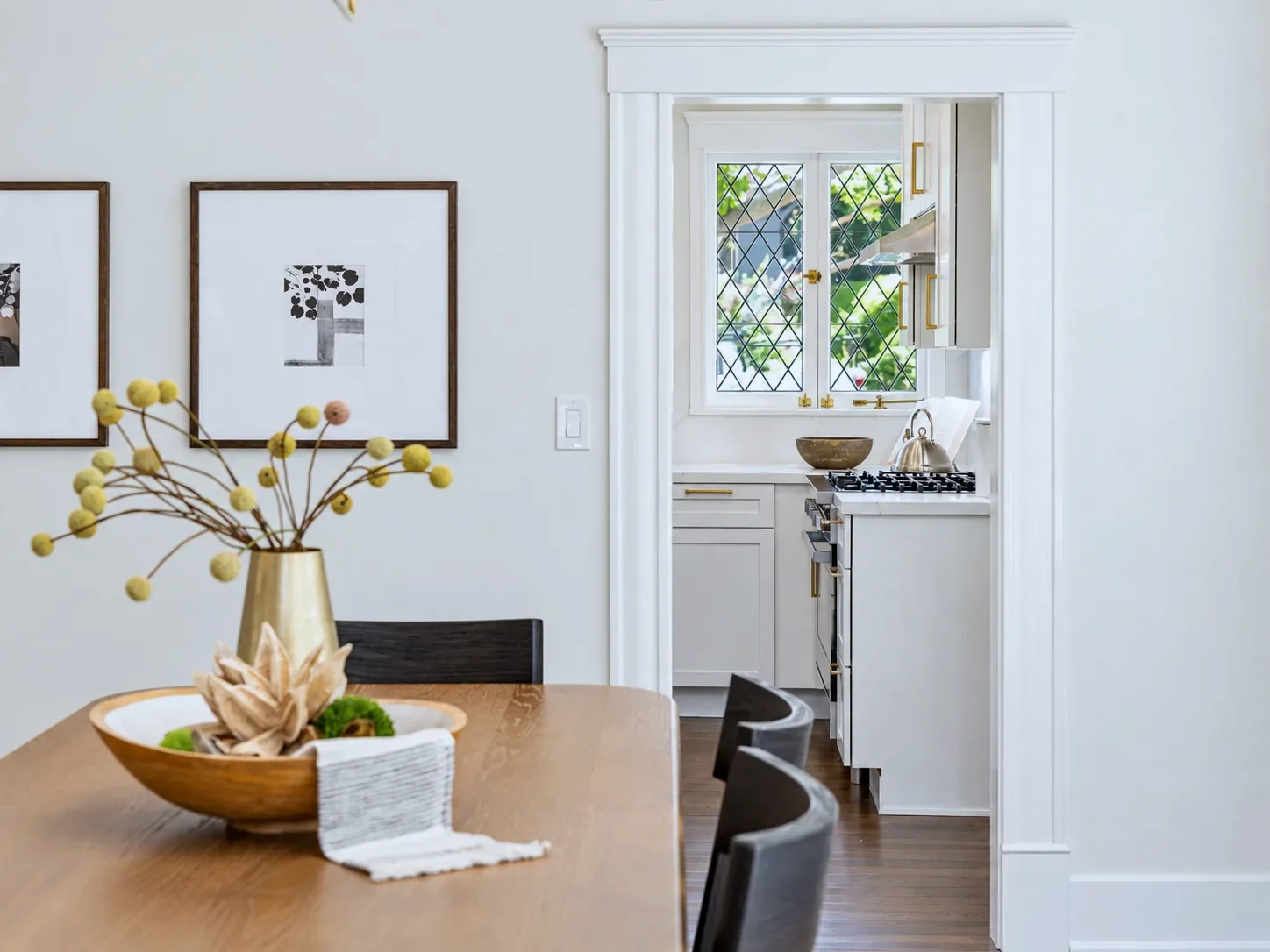 The new kitchen through the original doorway