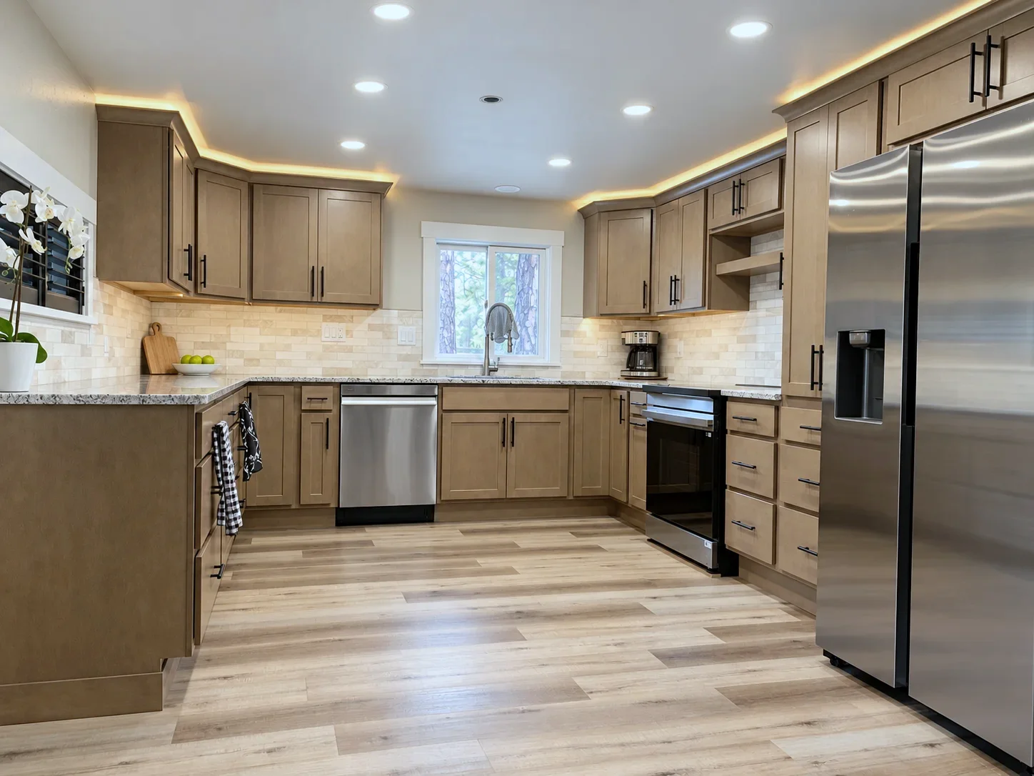 Pre-assembled kitchen cabinets delivered to a Colorado Springs remodel